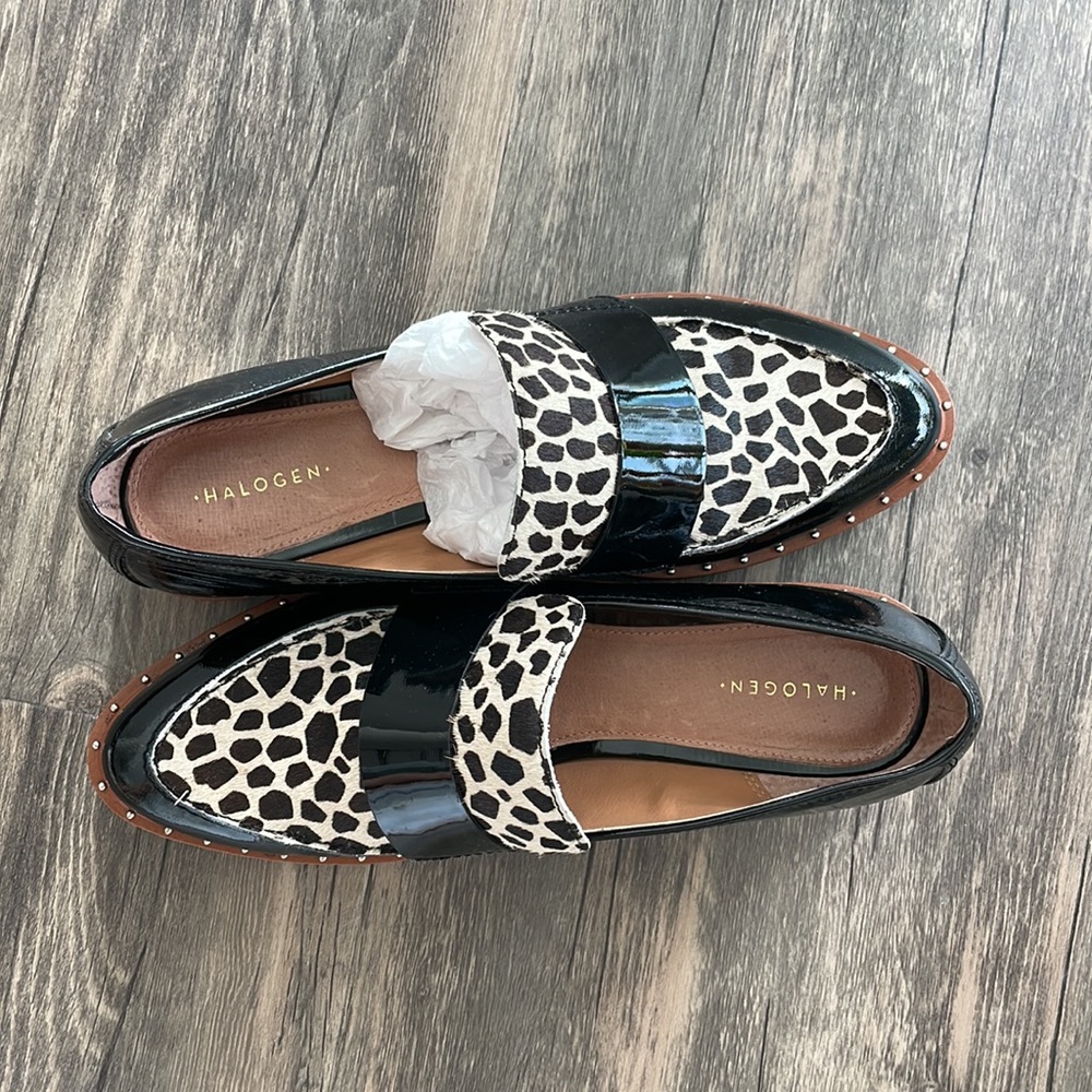 Worn once! Cheetah loafers!